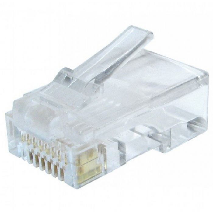 Конектор RJ 45 Cablexpert (LC-8P8C-002/100) 8P8C, із позолоченими контактами (100 шт/уп)
