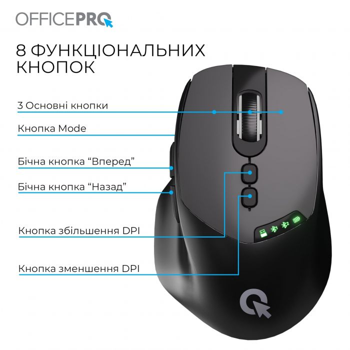 Миша бездротова OfficePro M520B Black