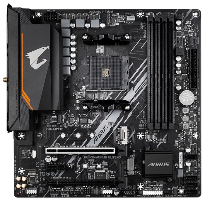 Материнська плата Gigabyte B550M Aorus Elite AX Socket AM4