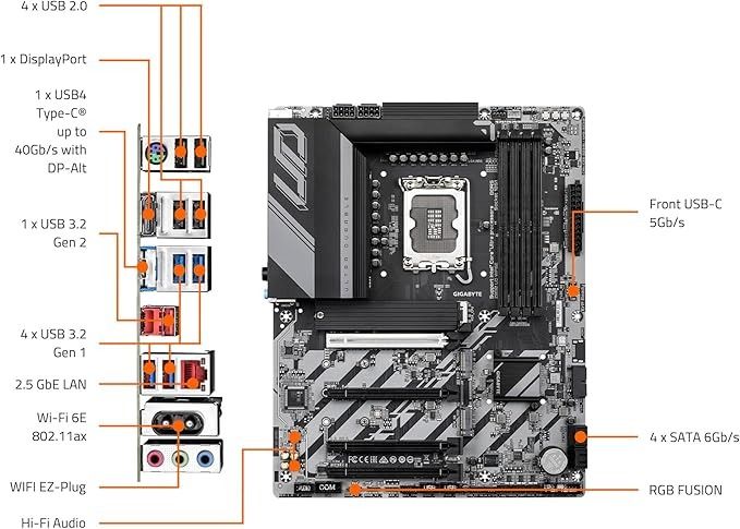 Материнська плата Gigabyte Z890 UD WiFi6E Socket 1851