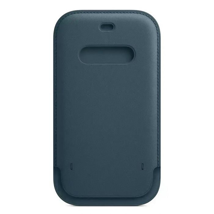Чохол на руку Apple Leather Sleeve with MagSafe для Apple iPhone 12/12 Pro Baltic Blue (MHYD3)