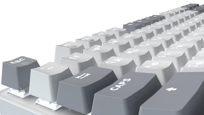 Клавіатура GamePro Genesis Metallic MK110W Outemu Red Swithes USB White