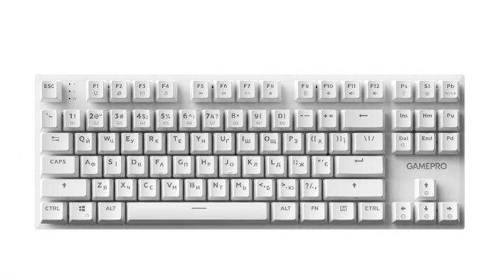 Клавіатура GamePro Genesis Joker MK124W Outemu Red Swithes USB White