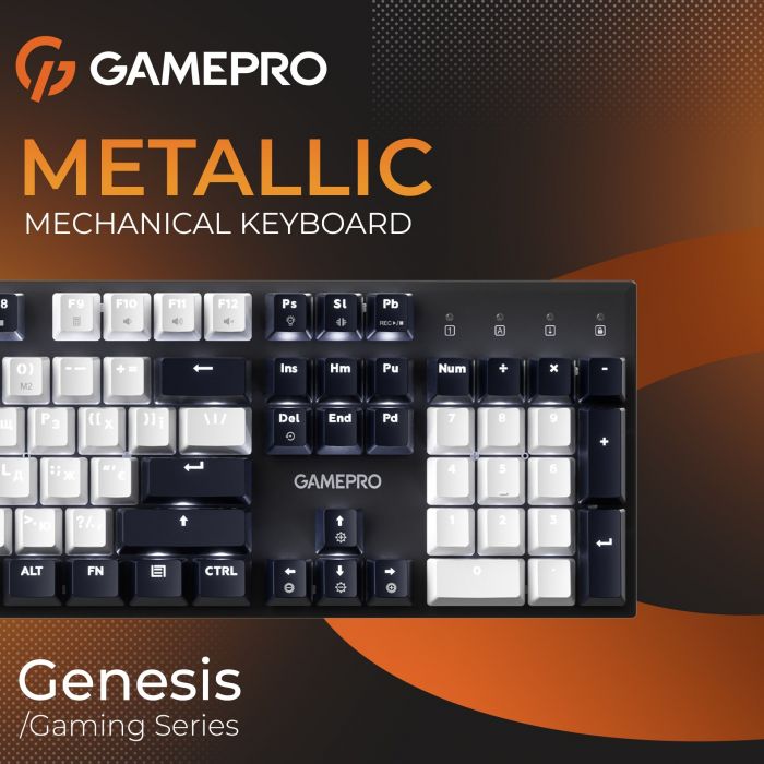 Клавіатура GamePro Genesis Metallic MK144B Outemu Red Swithes USB Black