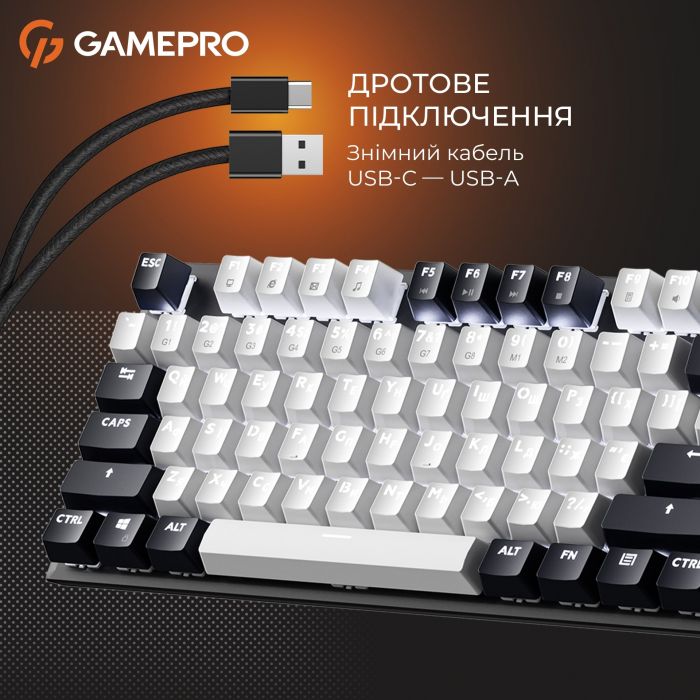Клавіатура GamePro Genesis Metallic MK144B Outemu Red Swithes USB Black