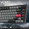 Клавіатура бездротова GamePro Asgard Yord Keychron Super Red Switch Black (MK266BK)
