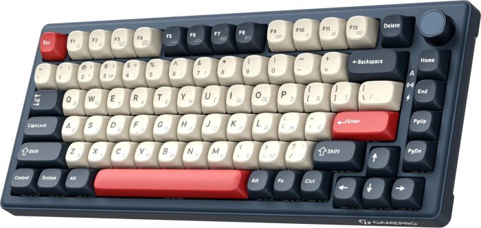 Клавіатура бездротова GamePro Asgard Yord Keychron Super Red Switch Blue (MK266BL)