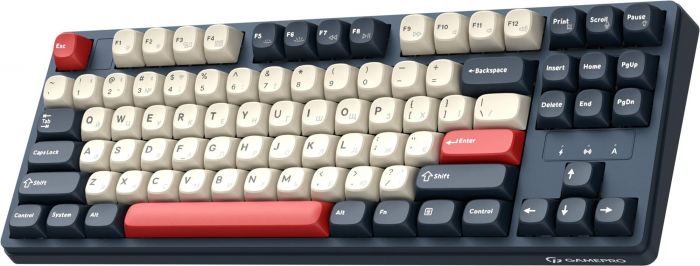 Клавіатура бездротова GamePro Asgard Ragnar Keychron Super Red Switch Blue (MK285BL)