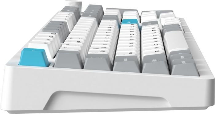 Клавіатура бездротова GamePro Asgard Drakkar Keychron Super Red Switch White (MK305WH)