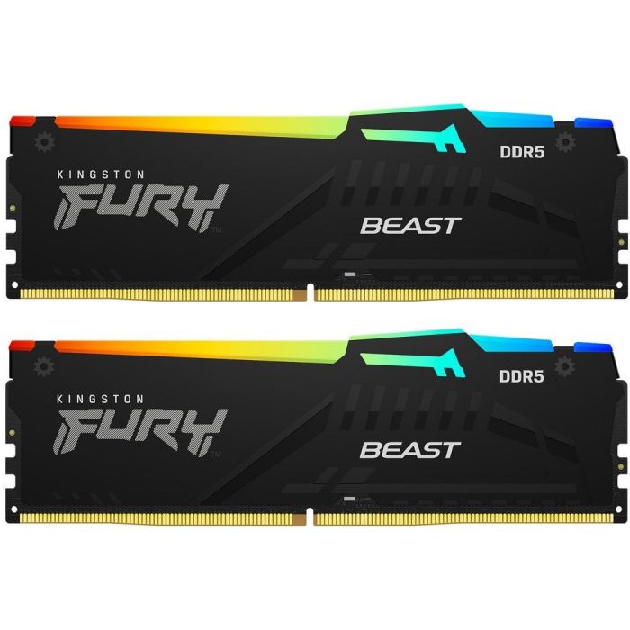 Модуль пам`яті DDR5 2x16GB/6000 Kingston Fury Beast RGB (KF560C36BBE2AK2-32)