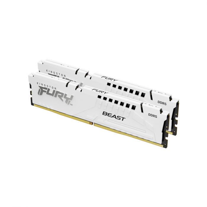 Модуль пам`яті DDR5 2x32GB/5200 Kingston Fury Beast White (KF552C40BWK2-64)