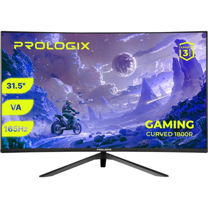 Монітор Prologix Gaming 31.5" GM3224CQ VA Black Curved 165Hz