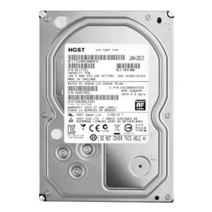 Накопичувач HDD SATA 2.0Tb Hitachi Deskstar 7K3000 7.2K 6G SATA 3.5 (HUA723020ALA640)_Refurbished