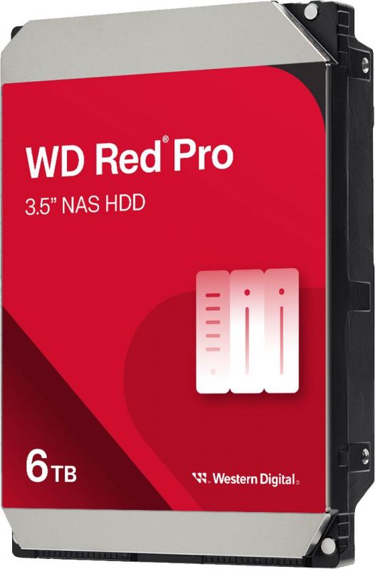 Накопичувач HDD SATA 6.0TB WD Red Pro NAS 7200rpm 256MB (WD6005FFBX)