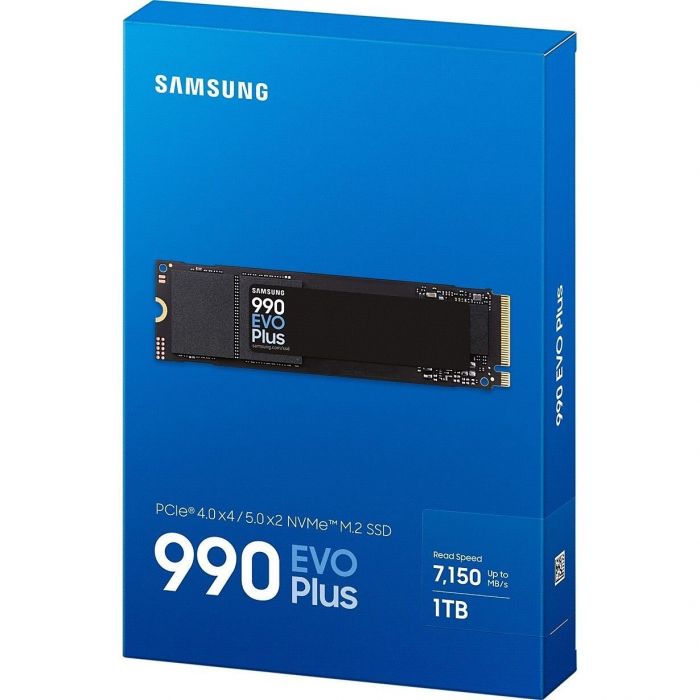 Накопичувач SSD  1ТB Samsung 990 EVO Plus M.2 2280 PCIe 5.0 x4 NVMe V-NAND TLC (MZ-V9S1T0BW)