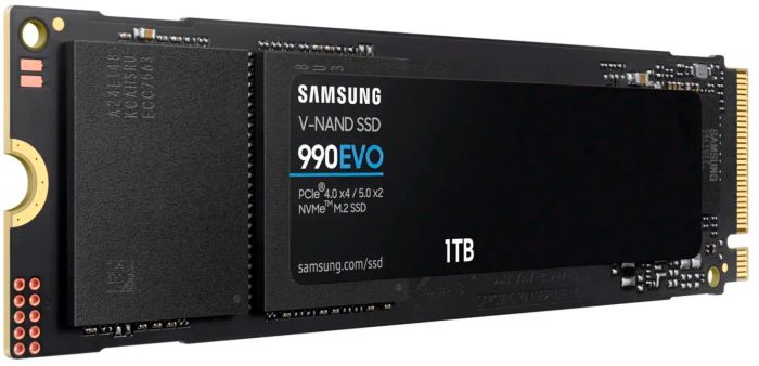 Накопичувач SSD  1ТB Samsung 990 EVO Plus M.2 2280 PCIe 5.0 x4 NVMe V-NAND TLC (MZ-V9S1T0BW)