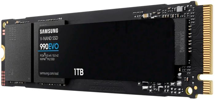 Накопичувач SSD  1ТB Samsung 990 EVO Plus M.2 2280 PCIe 5.0 x4 NVMe V-NAND TLC (MZ-V9S1T0BW)