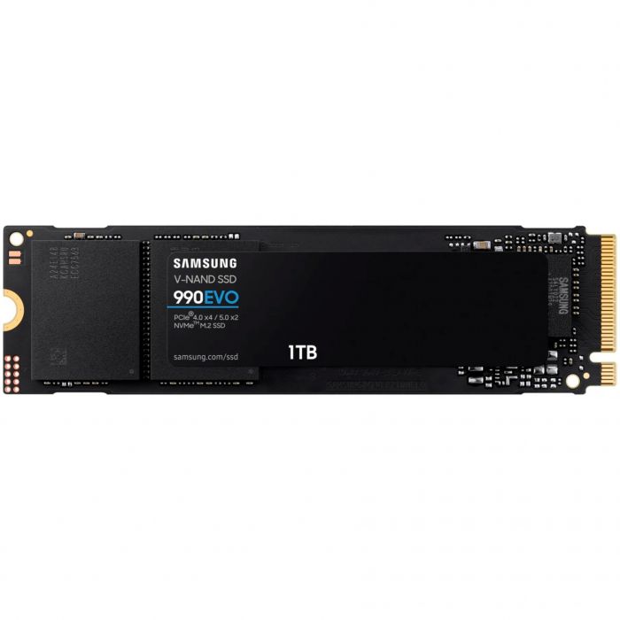 Накопичувач SSD  1ТB Samsung 990 EVO Plus M.2 2280 PCIe 5.0 x4 NVMe V-NAND TLC (MZ-V9S1T0BW)