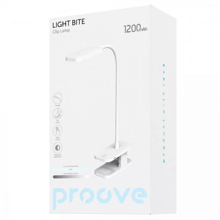 Настільна лампа LED Proove Light Bite 1200 mAh White (PLLB00010002)