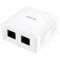 Розетка Cablexpert (NCAC-2U5E-01) 2хRJ-45, Cat5Е, зовнішня, біла
