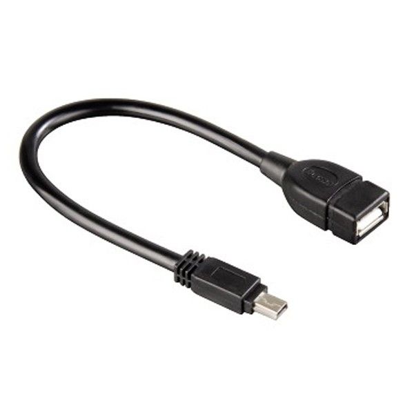 Кабель Atcom USB - micro USB V 2.0 (F/M), 0.8 м, чорний (16028)