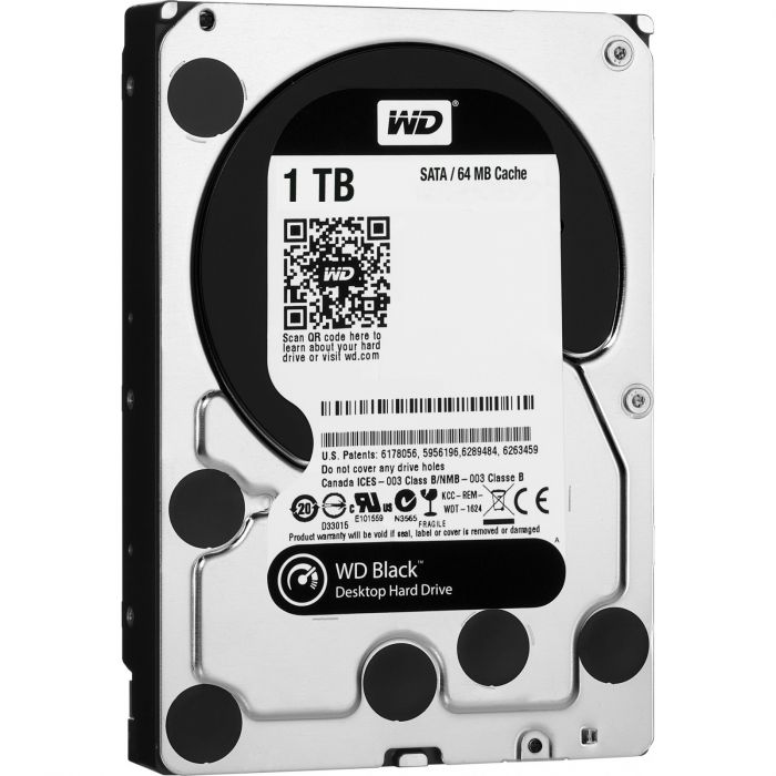 Накопичувач HDD SATA 1.0TB WD Black 7200rpm 64MB (WD1003FZEX) Ref