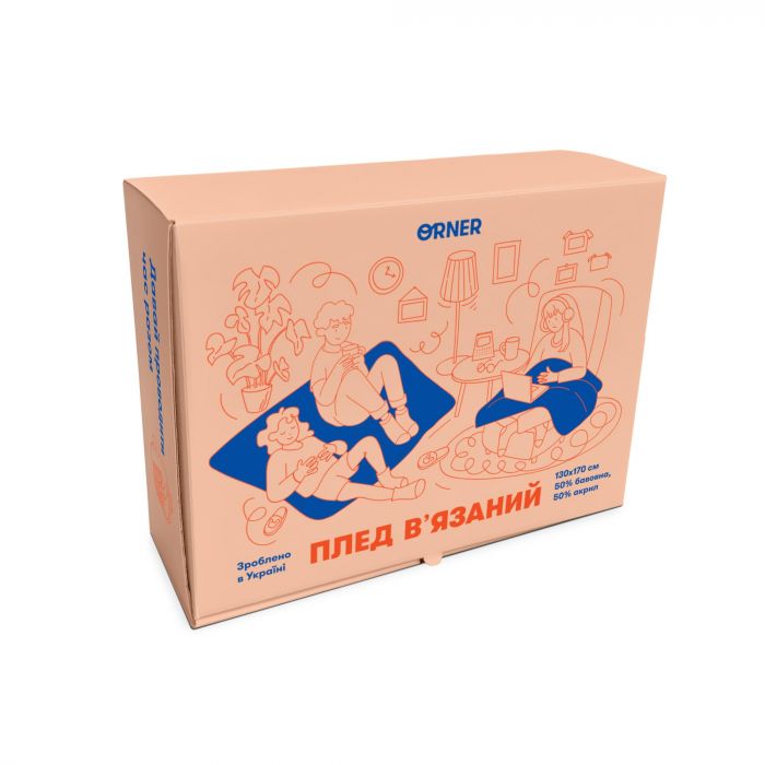 Плед Orner Птахи на зоряному небі 130х170 см (orner-2606)