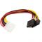 Перехідник живлення PowerPlant Molex - 2 SATA 0.15 м (CA913060)