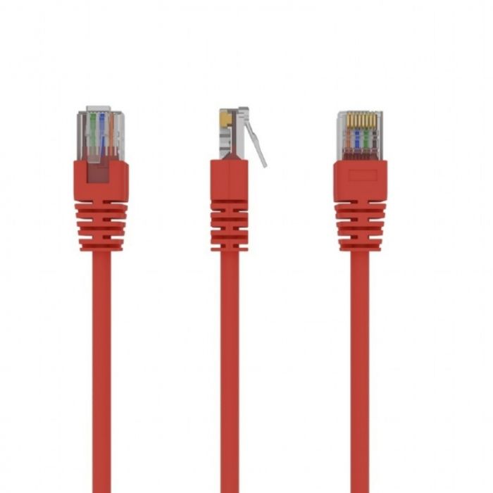 Патч-корд UTP Cablexpert (PP12-5M/R) літий, 50u штекер із засувкою, 5 м, червоний