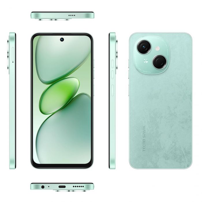 Смартфон Tecno Spark Go 1 (KL4) 4/128GB Magic Skeen Green (4894947050107)