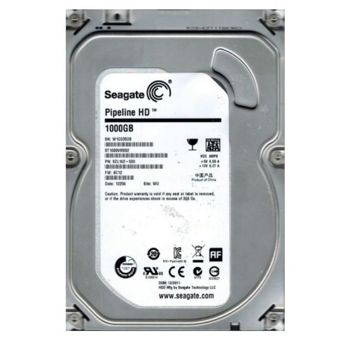 Накопичувач HDD SATA 1.0TB Seagate Pipeline HD 5900rpm 64MB (ST1000VM002) Ref