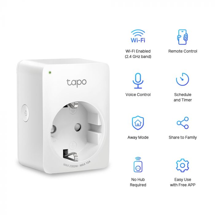 Інтелектуальна розетка TP-Link Tapo P100-4-pack