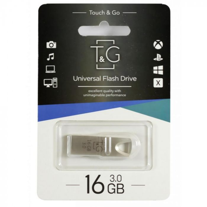 Флеш-накопичувач USB3.0 16GB T&G 117 Metal Series Silver (TG117SL-16G3)