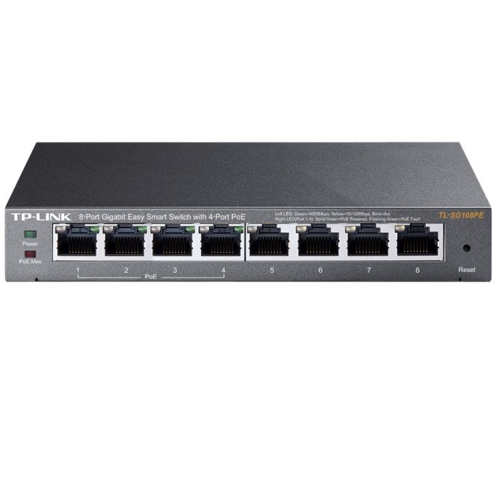 Комутатор TP-Link TL-SG108PE