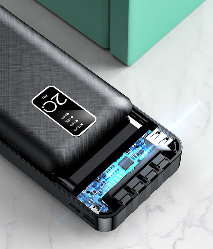 Універсальна мобільна батарея Lionpatton L20 20000mAh Black (LI- L20-BK)