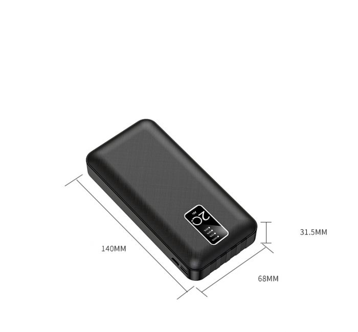 Універсальна мобільна батарея Lionpatton L20 20000mAh Black (LI- L20-BK)