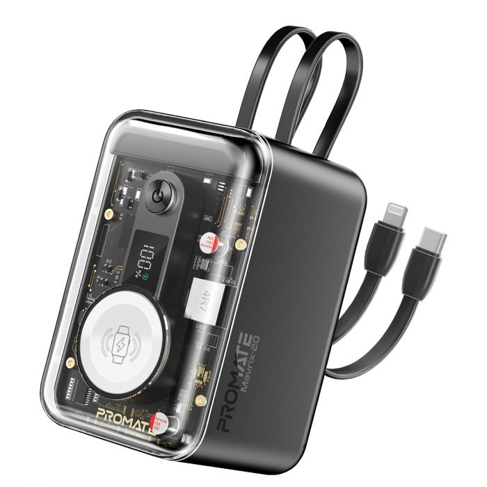 Універсальна мобільна батарея Promate Mavrix-20 20000mAh 65W Black