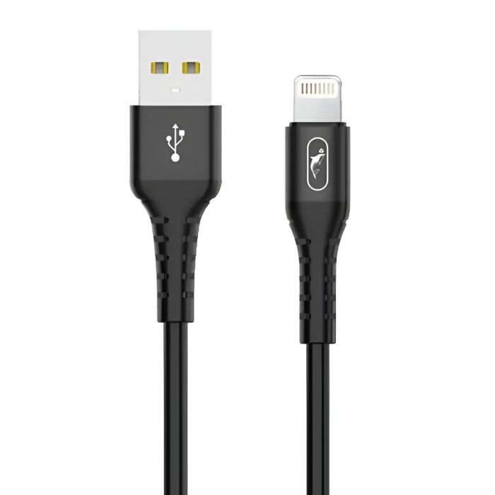 Кабель SkyDolphin S05L TPE Frost Line USB - Lightning (M/M), 1 м, Black (USB-000549)