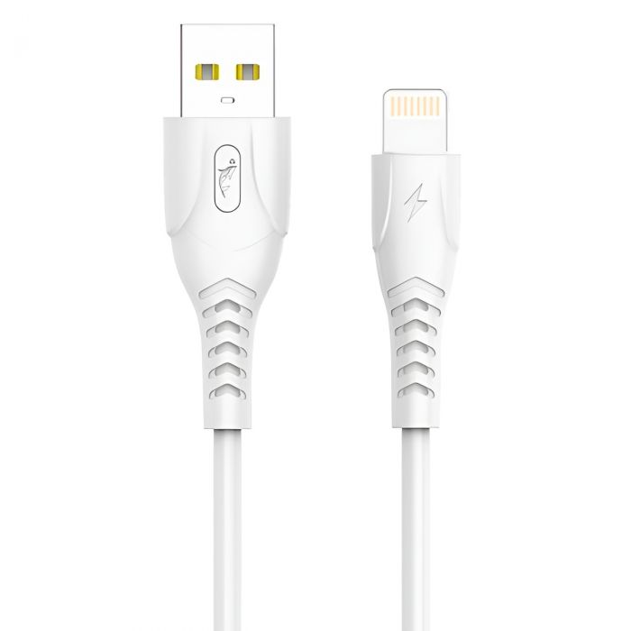 Кабель SkyDolphin S08L USB - Lightning (M/M), 1 м, White (USB-000560)