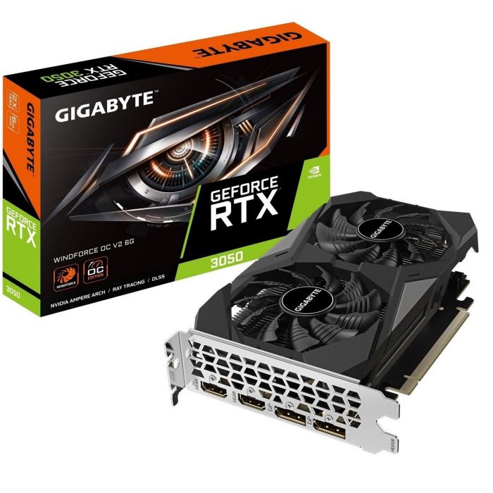 Відеокарта GF RTX 3050 6GB GDDR6 WindForce OC V2 Gigabyte (GV-N3050WF2OCV2-6GD)