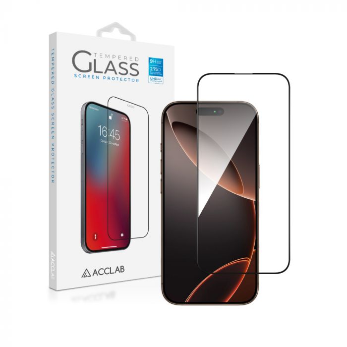 Захисне скло ACCLAB Full Glue для Apple iPhone 16 Pro Max Black (1283126593284)