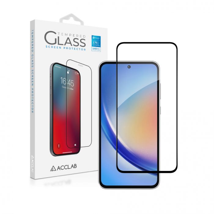 Захисне скло ACCLAB Full Glue для Samsung Galaxy A35 SM-A356 Black (1283126588778)