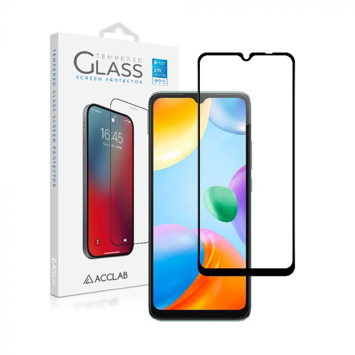 Захисне скло ACCLAB Full Glue для Xiaomi Redmi 10C Black (1283126527142)