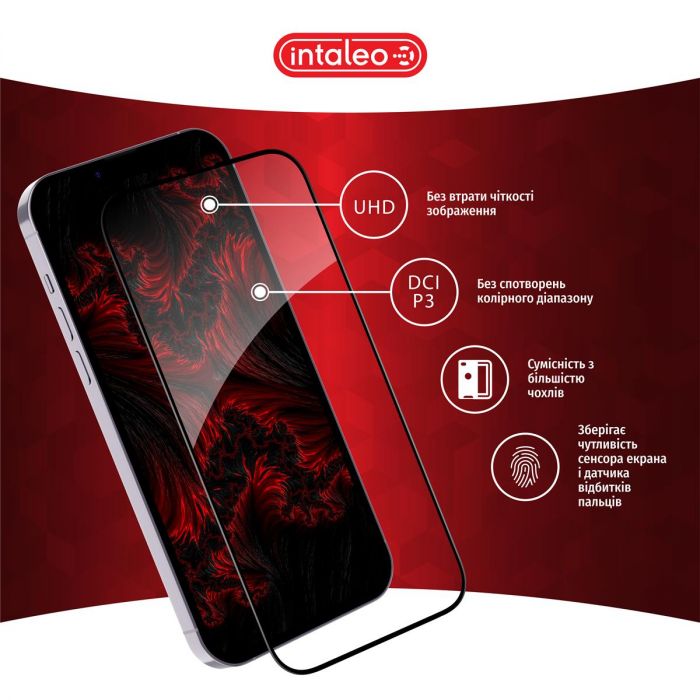 Захисне скло Intaleo Full Glue для Samsung Galaxy M16 Black (1283126620188)